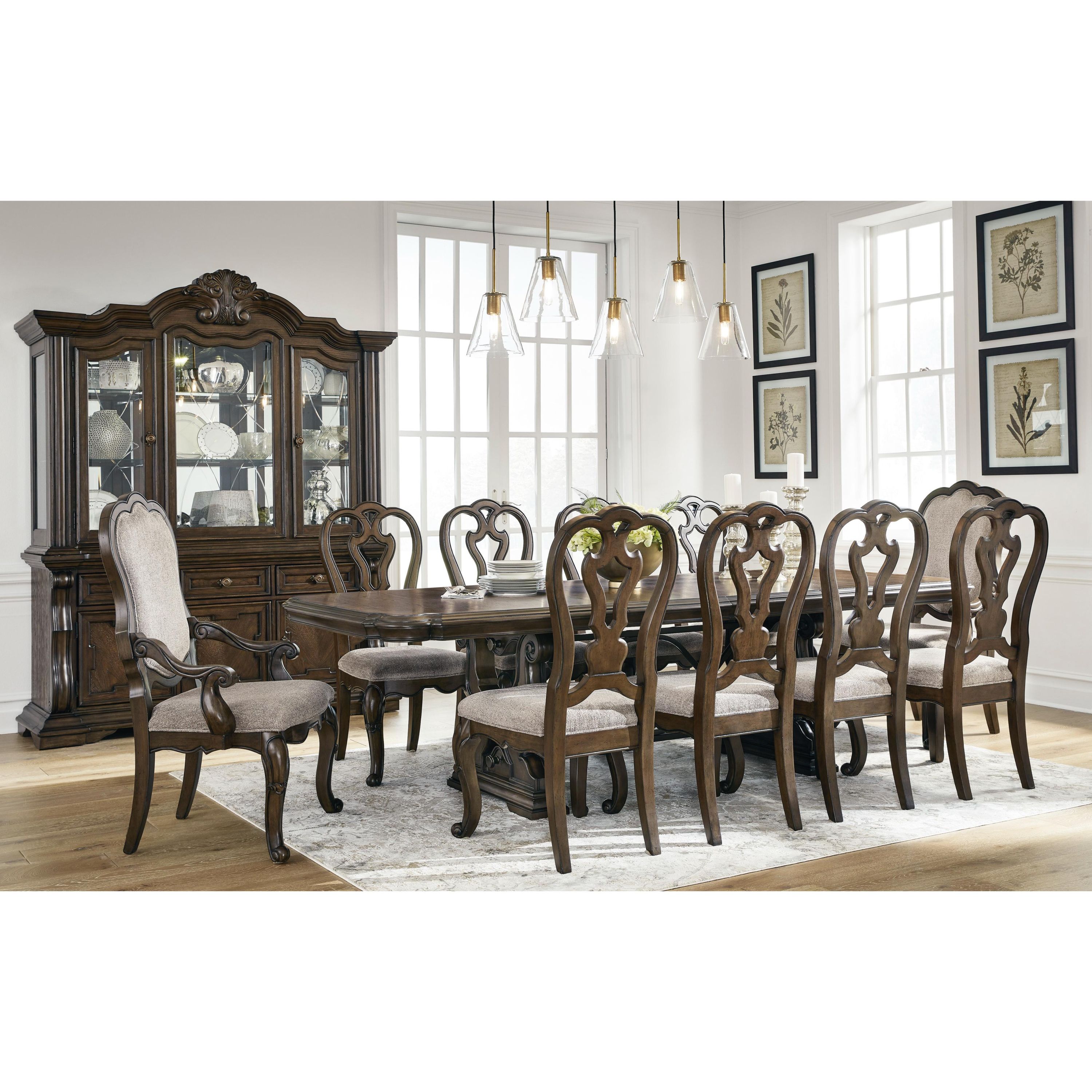 Signature Design by Ashley Maylee D947D14 11 pc Dining Set - Image 2