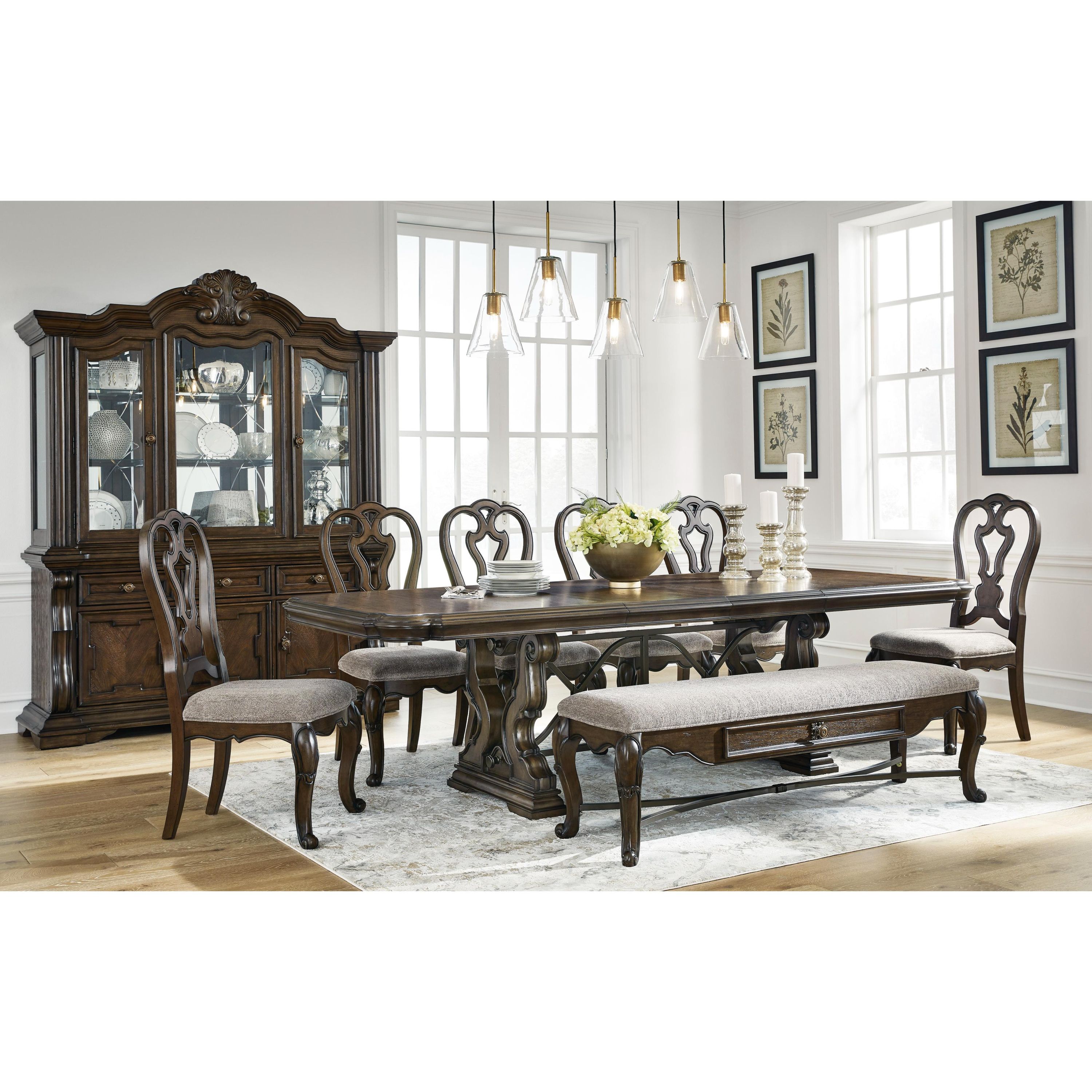 Signature Design by Ashley Maylee D947D15 8 pc Dining Set - Image 2