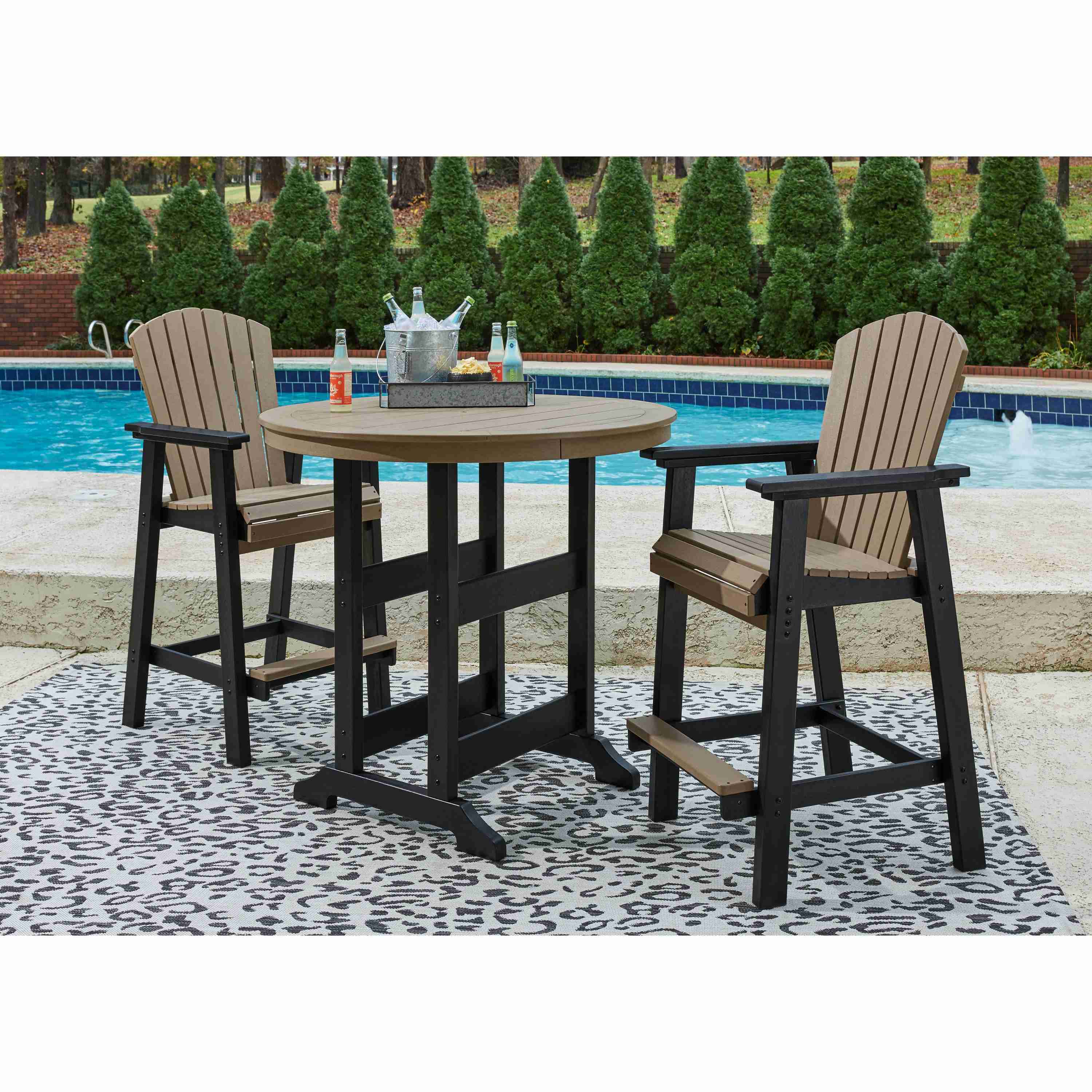 Signature Design by Ashley Fairen Trail P211P1 3-piece Outdoor Dining Set - Image 2