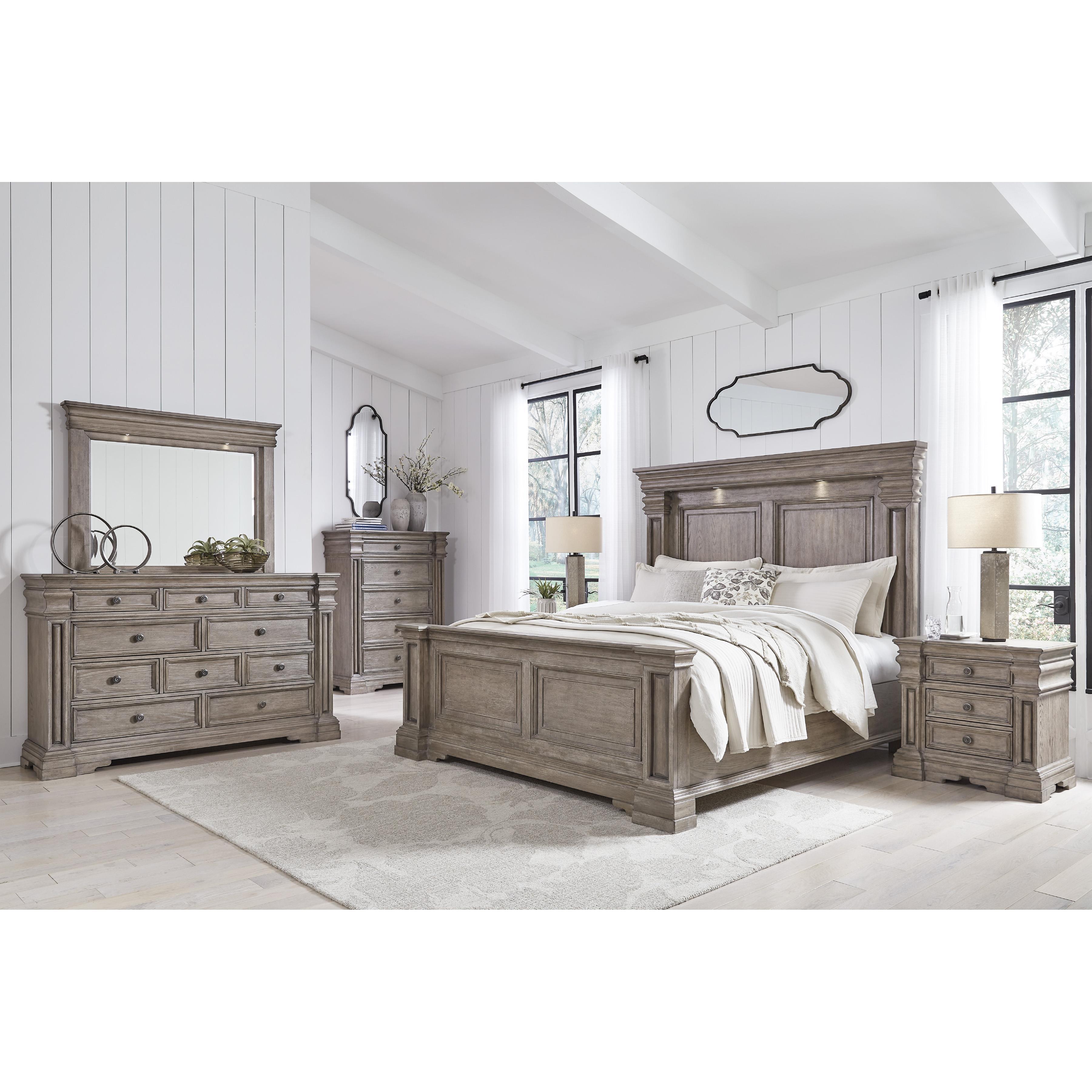 Signature Design by Ashley Blairhurst B916B8 7 pc Queen Panel Bedroom Set - Image 1