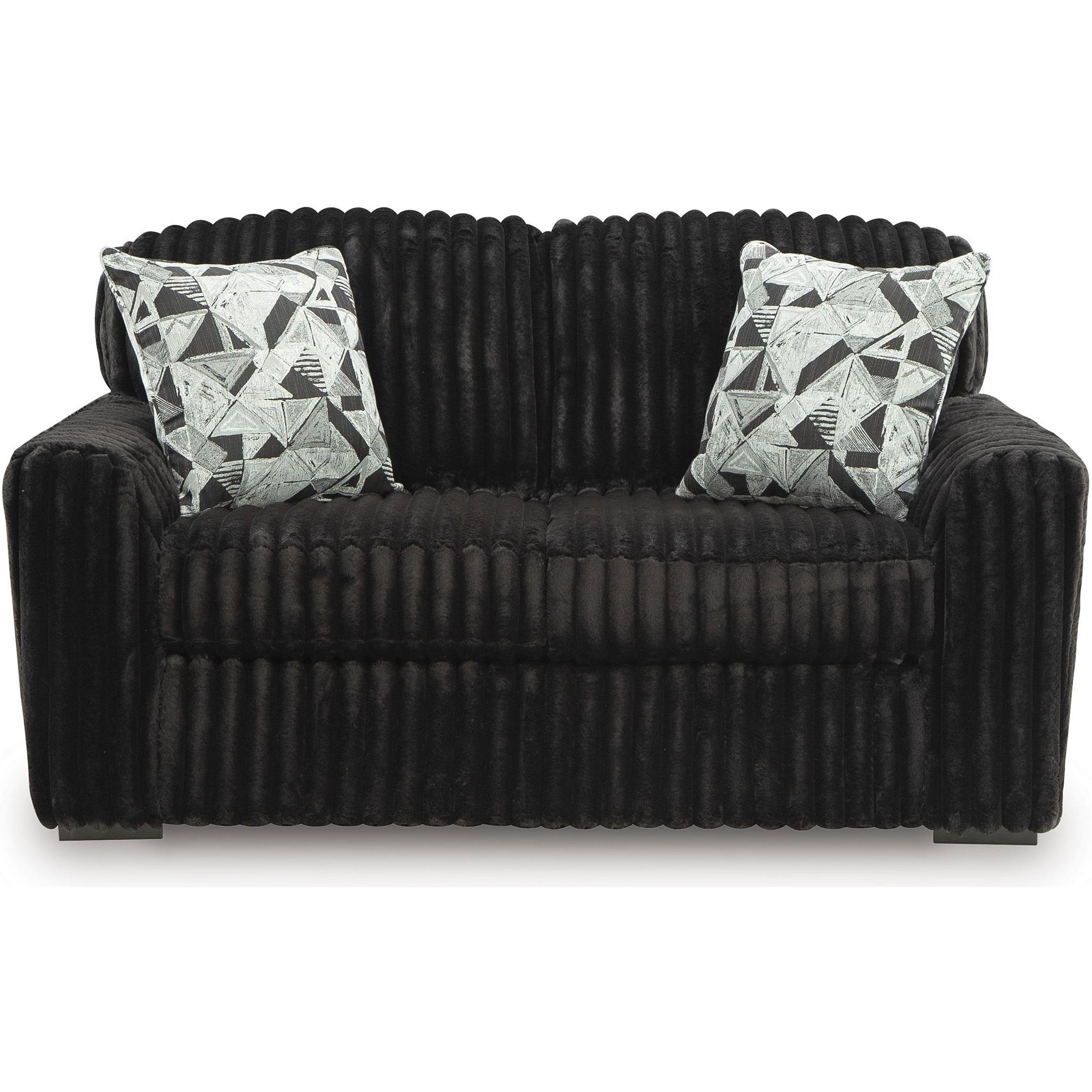 Signature Design by Ashley Midnight-Madness 98103 2 pc Living Room Set - Onyx - Image 3