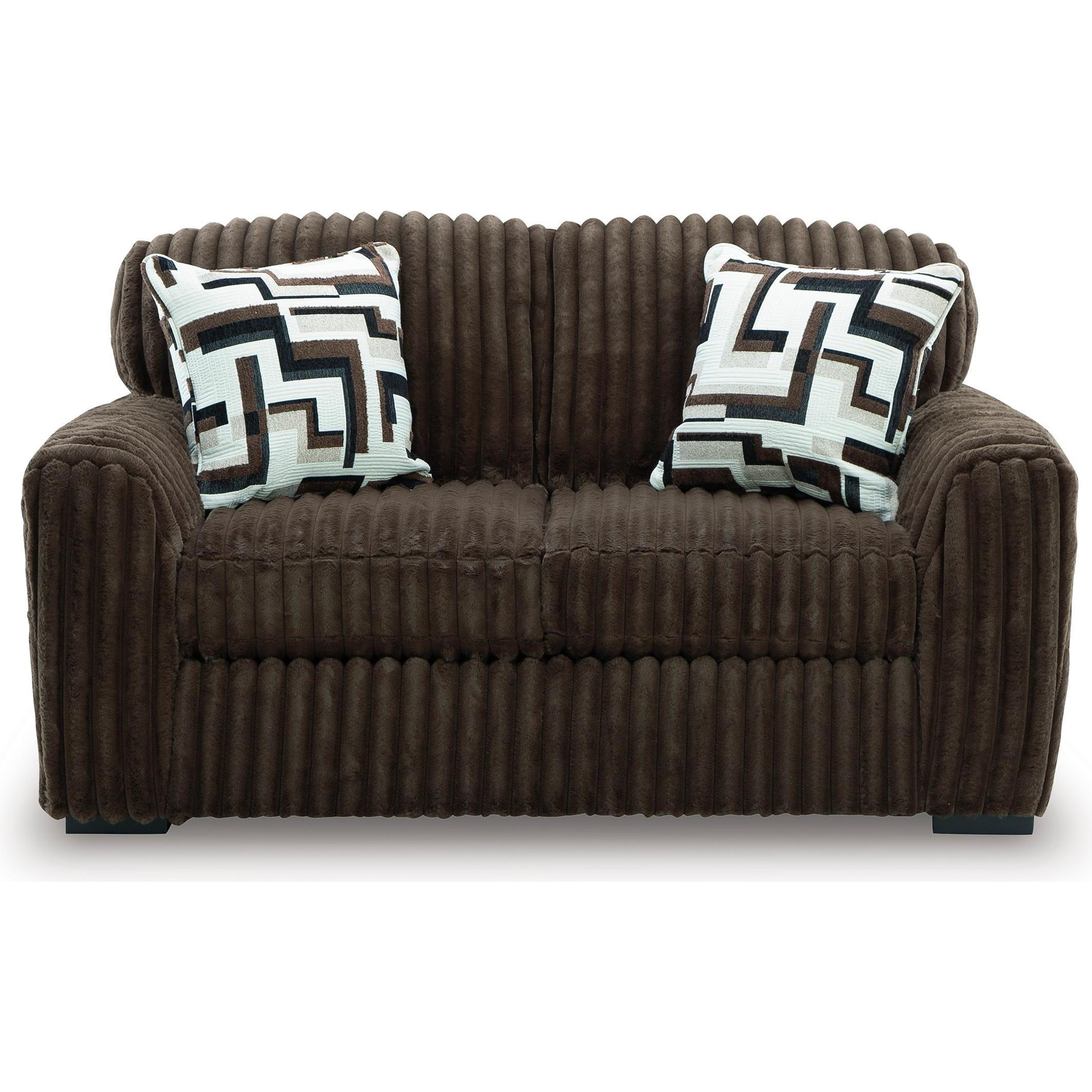 Signature Design by Ashley Midnight-Madness 98104 2 pc Living Room Set - Chocolate - Image 3