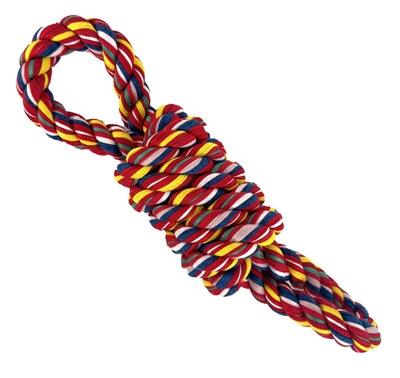 Happy Pet Twist-Tee Coil 8-Shaped Rope – Sustainable Dog Toys Made from Recycled Fabrics - Image 1