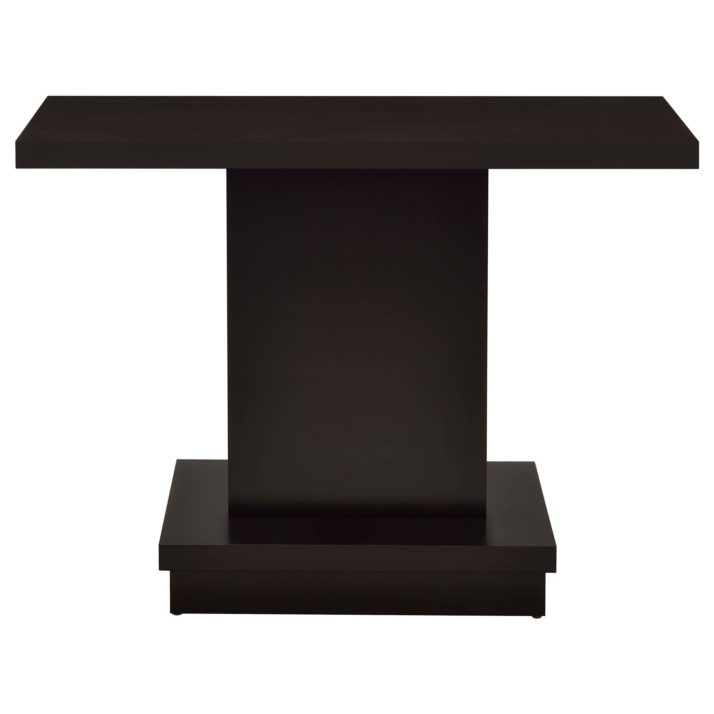 Coaster Furniture Reston 705169 Engineered Wood Pedestal Console Table - Cappuccino - Image 2