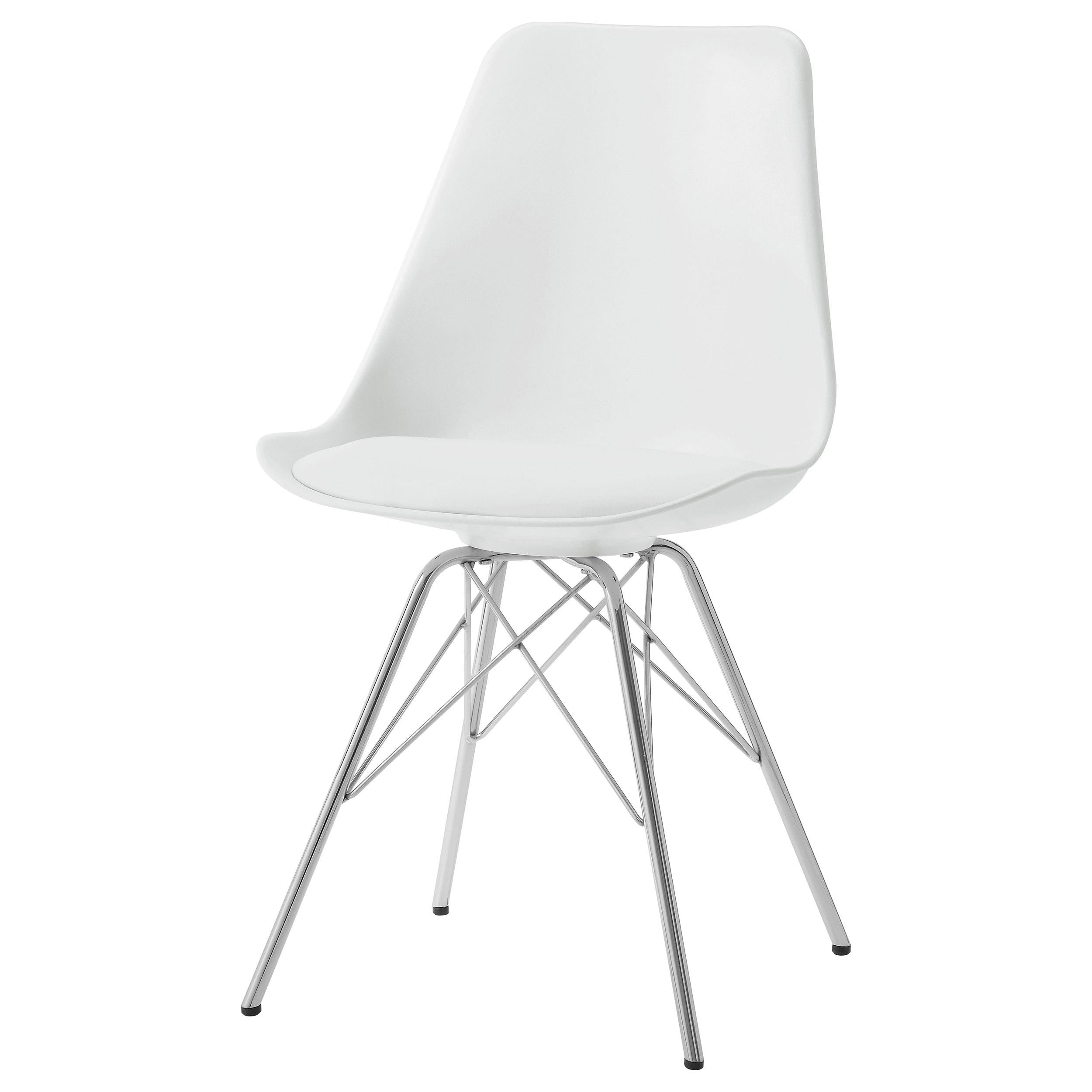 Coaster Furniture Juniper 102792 Polypropylene Dining Side Chair - White (Set of 2) - Image 3