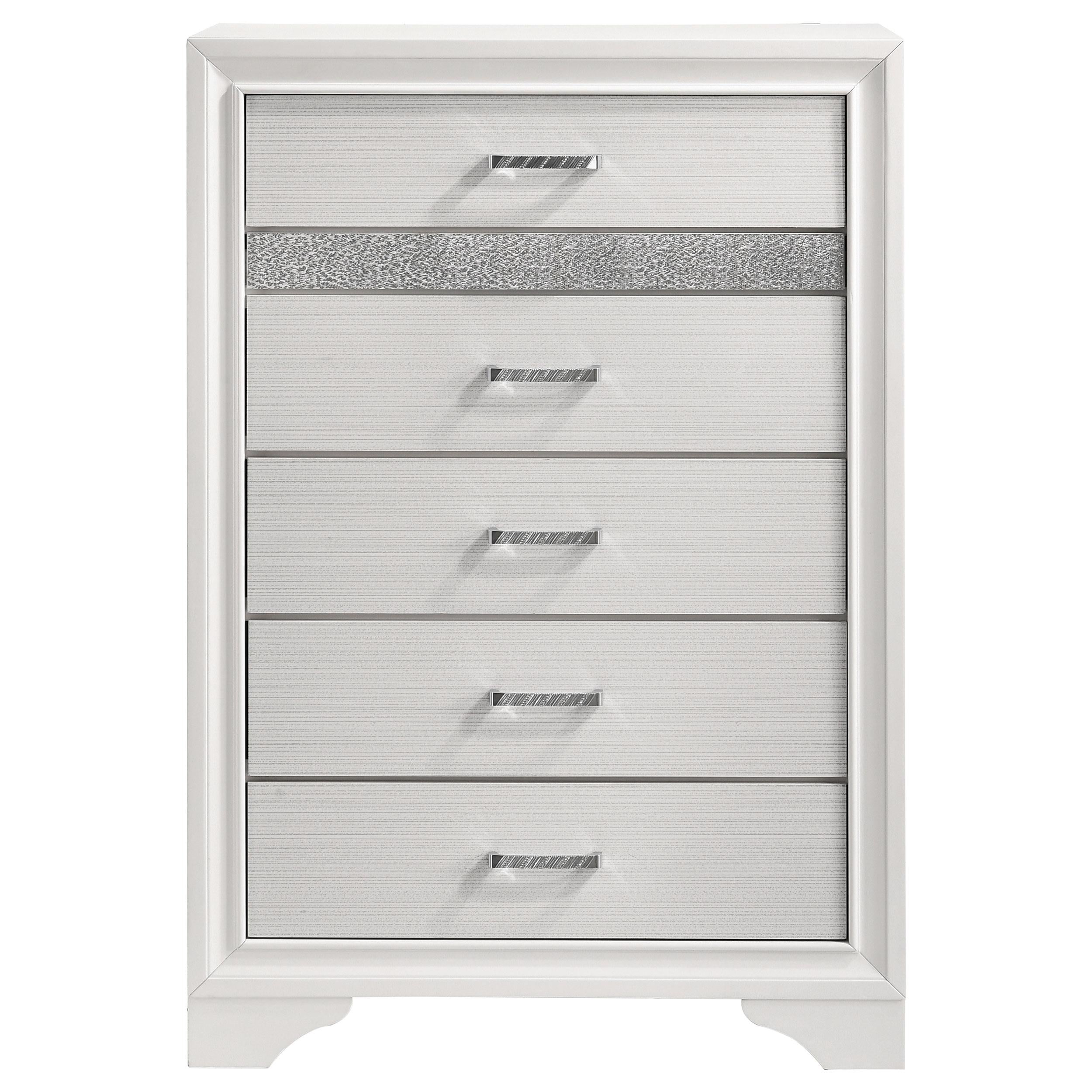 Coaster Furniture Miranda 205115 5-Drawer Bedroom Chest - White - Image 2