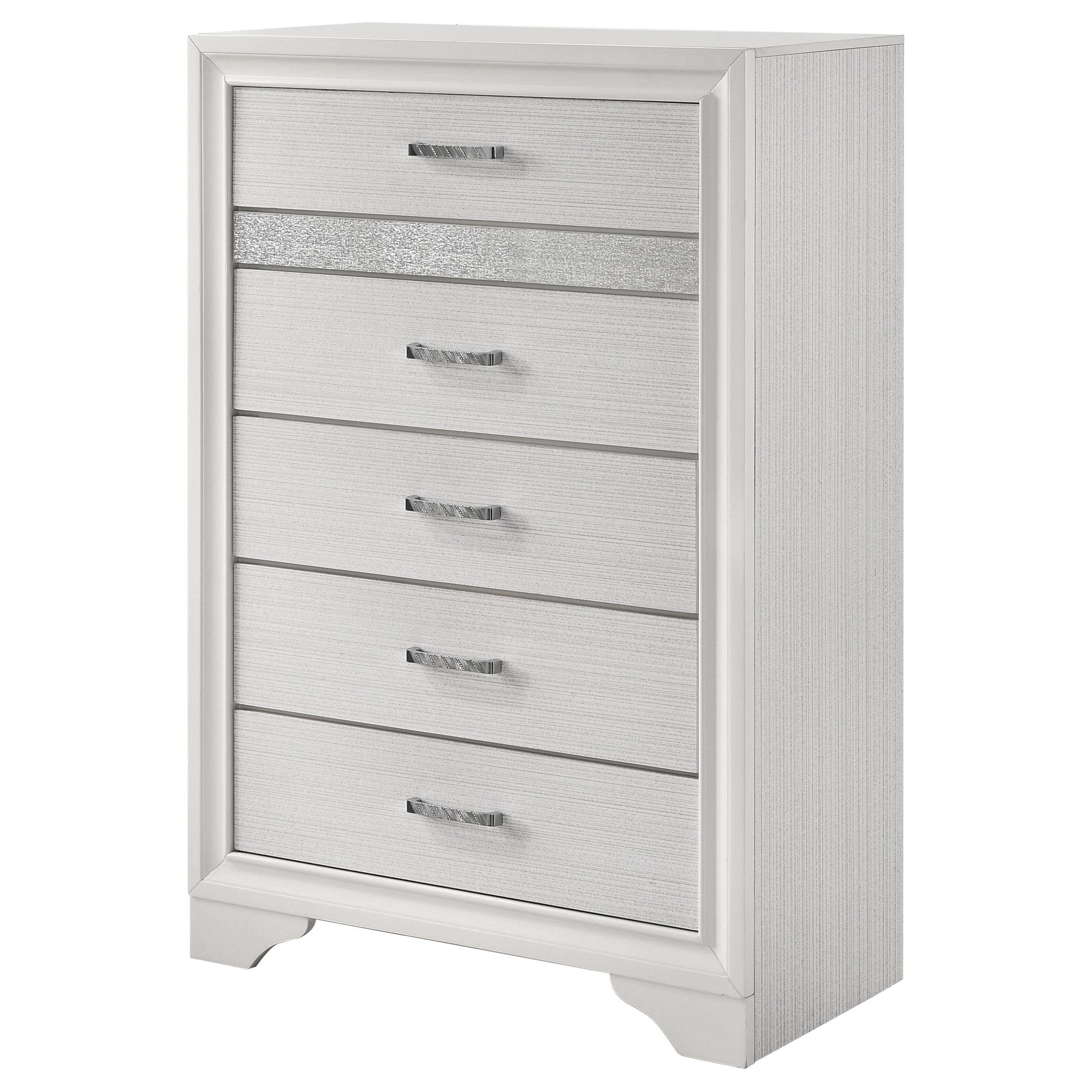 Coaster Furniture Miranda 205115 5-Drawer Bedroom Chest - White - Image 3