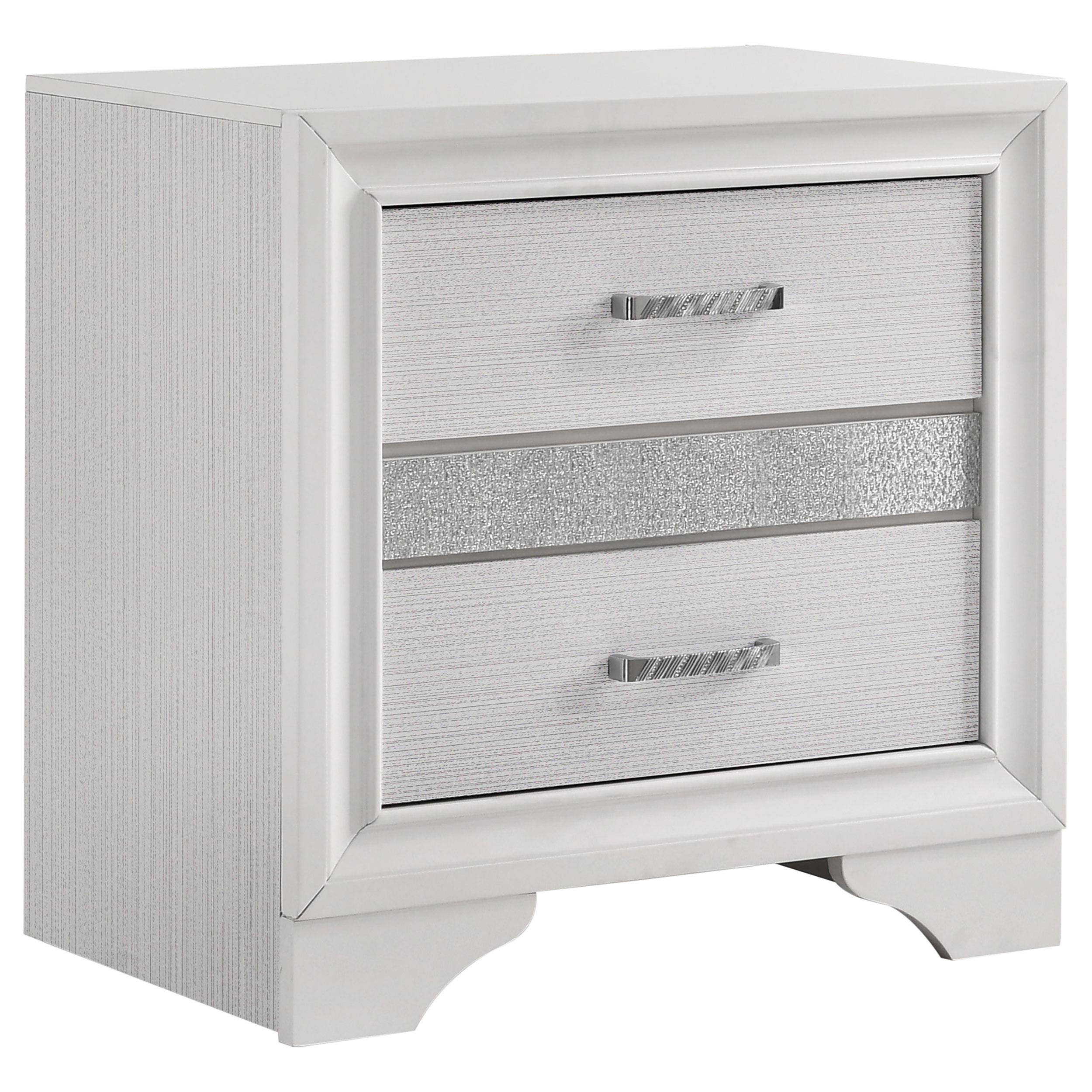 Coaster Furniture Miranda 205112 2-Drawer Nightstand – White