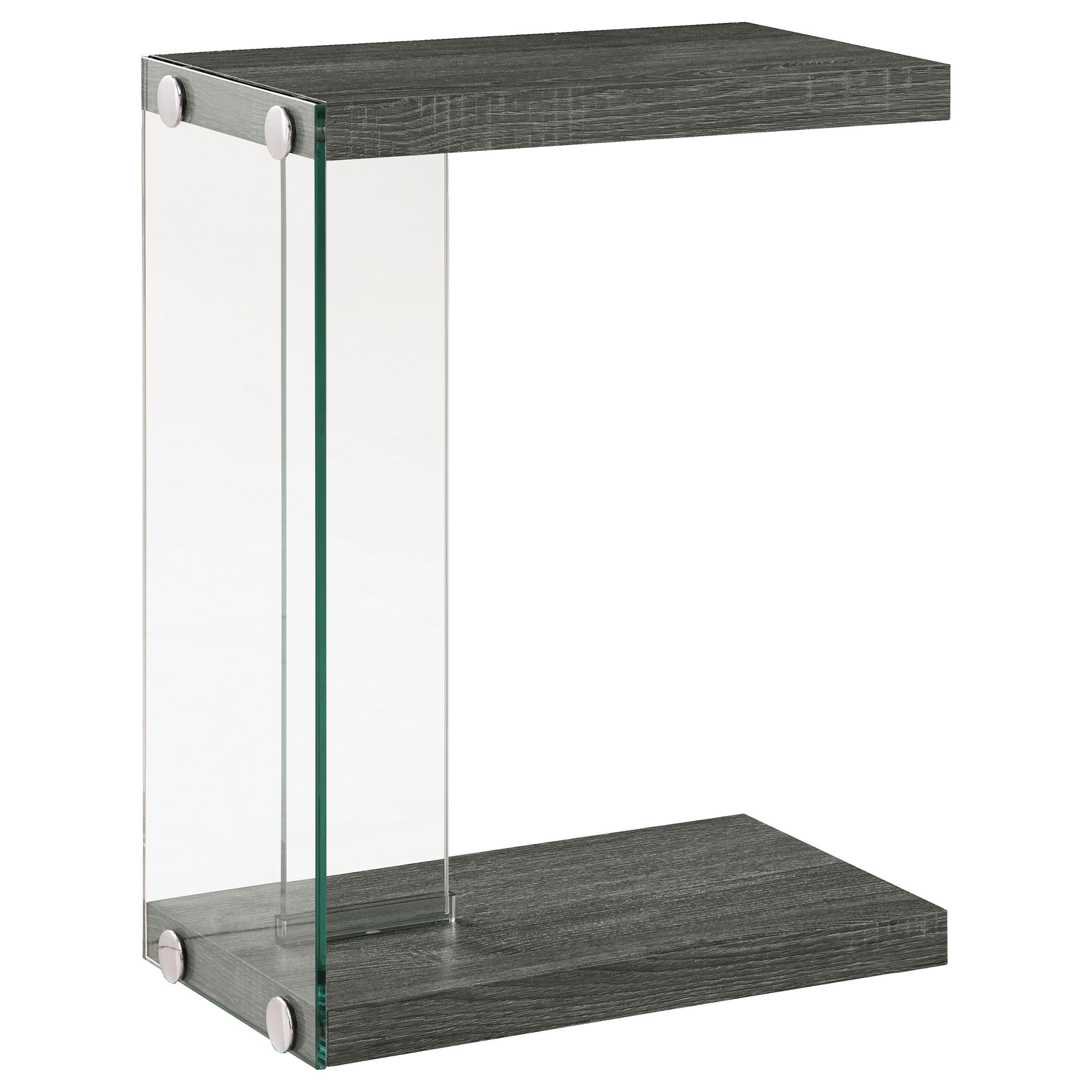 Coaster Furniture Colby 902916 Engineered Wood C-Shaped Side Table - Weathered Grey - Image 3