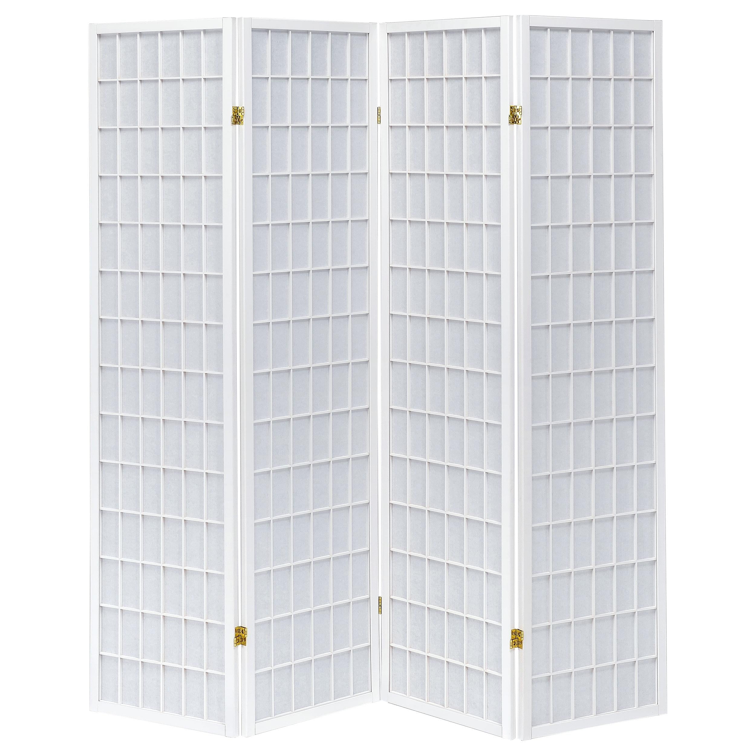 Coaster Furniture Roberto 902626 4-Panel Room Divider Folding Shoji Screen - White - Image 2