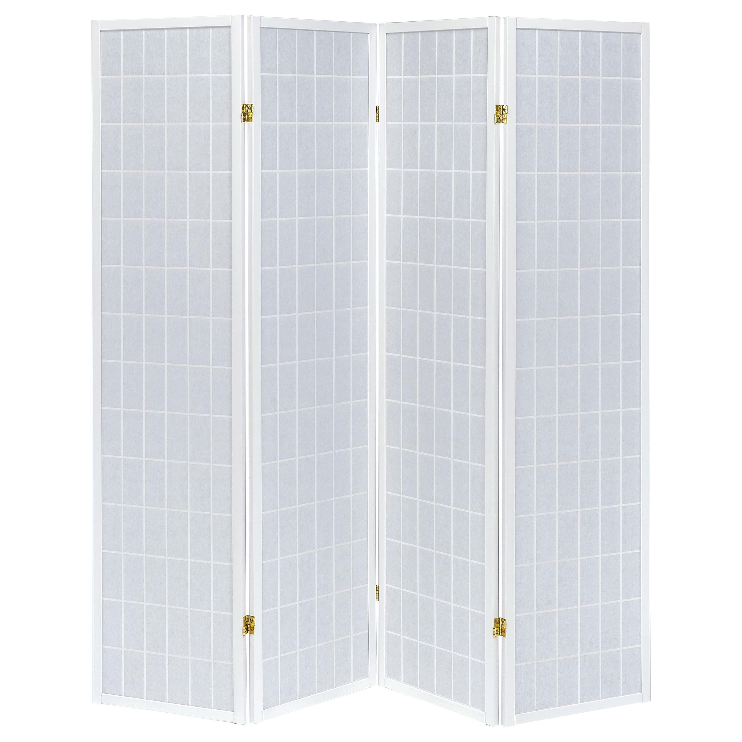 Coaster Furniture Roberto 902626 4-Panel Room Divider Folding Shoji Screen - White - Image 3
