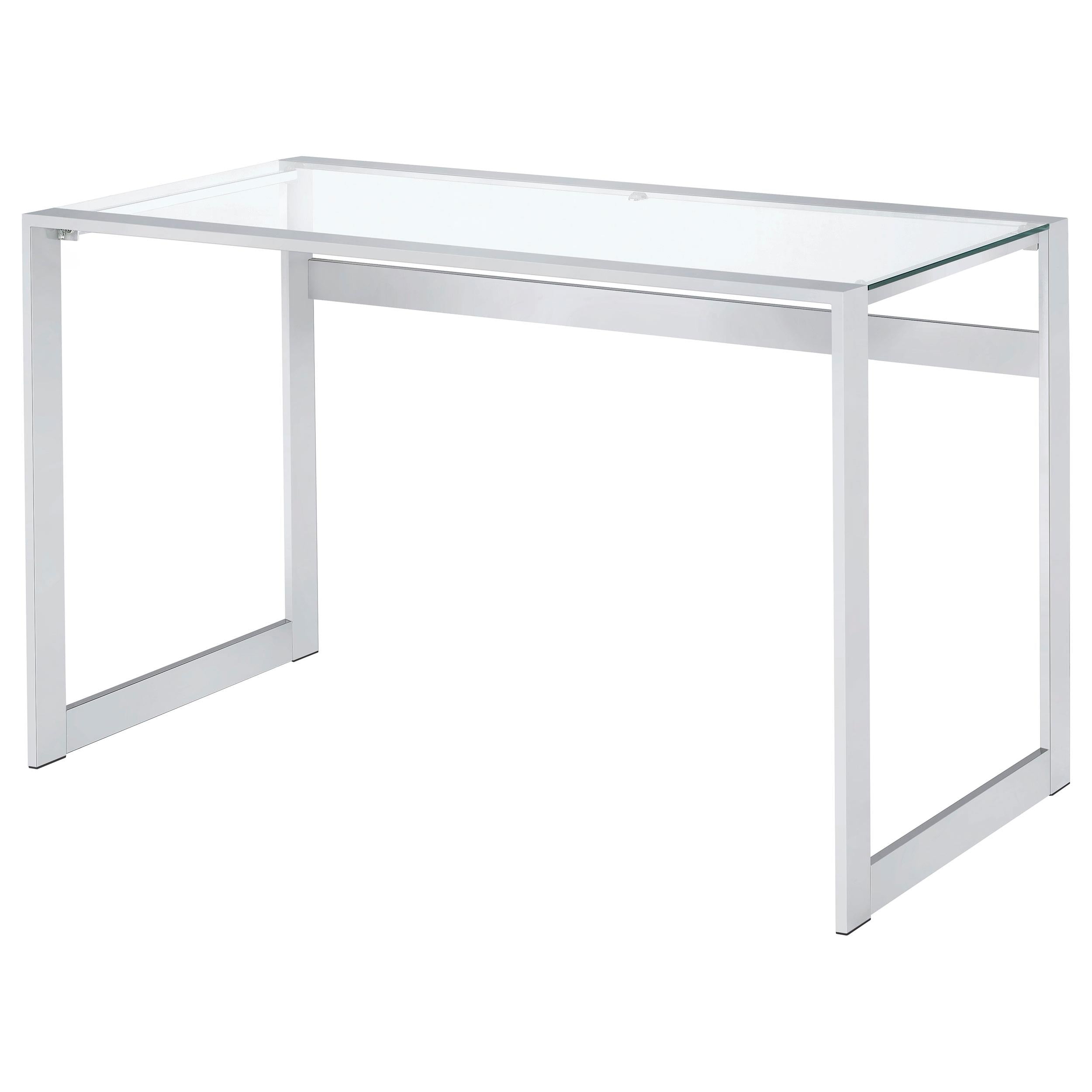 Coaster Furniture Hartford 800746 47-inch Glass Top Writing Desk - Chrome - Image 3