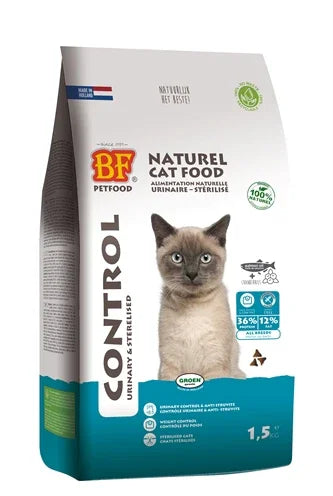 BF Petfood Cat Control Urinary & Sterilized – Supports urinary tract health and weight management