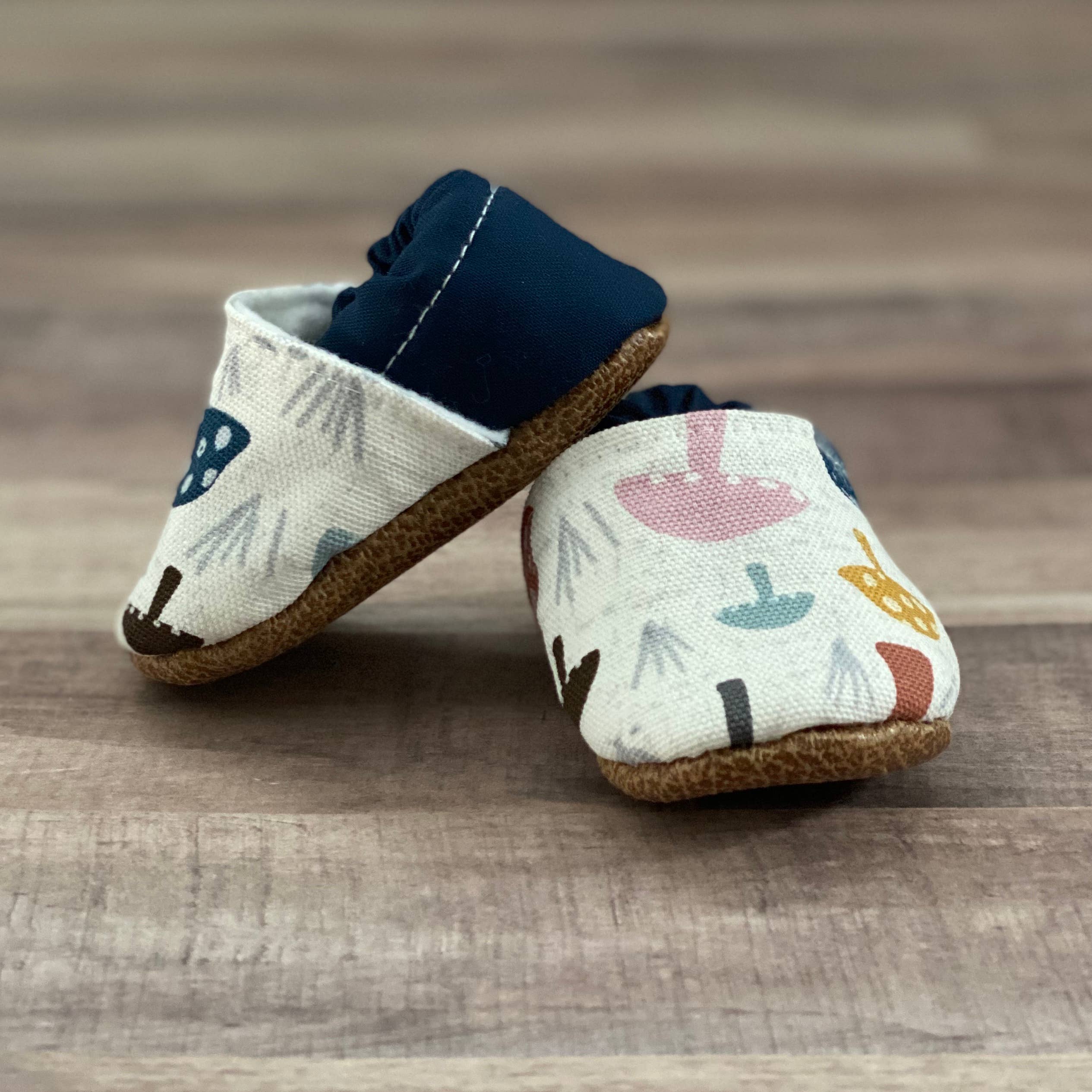 Navy Mushroom Moccasins - Image 3