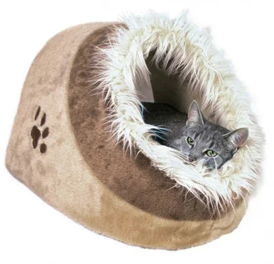Trixie Iglo Minou Cat Bed, Beige/Brown - Image 2