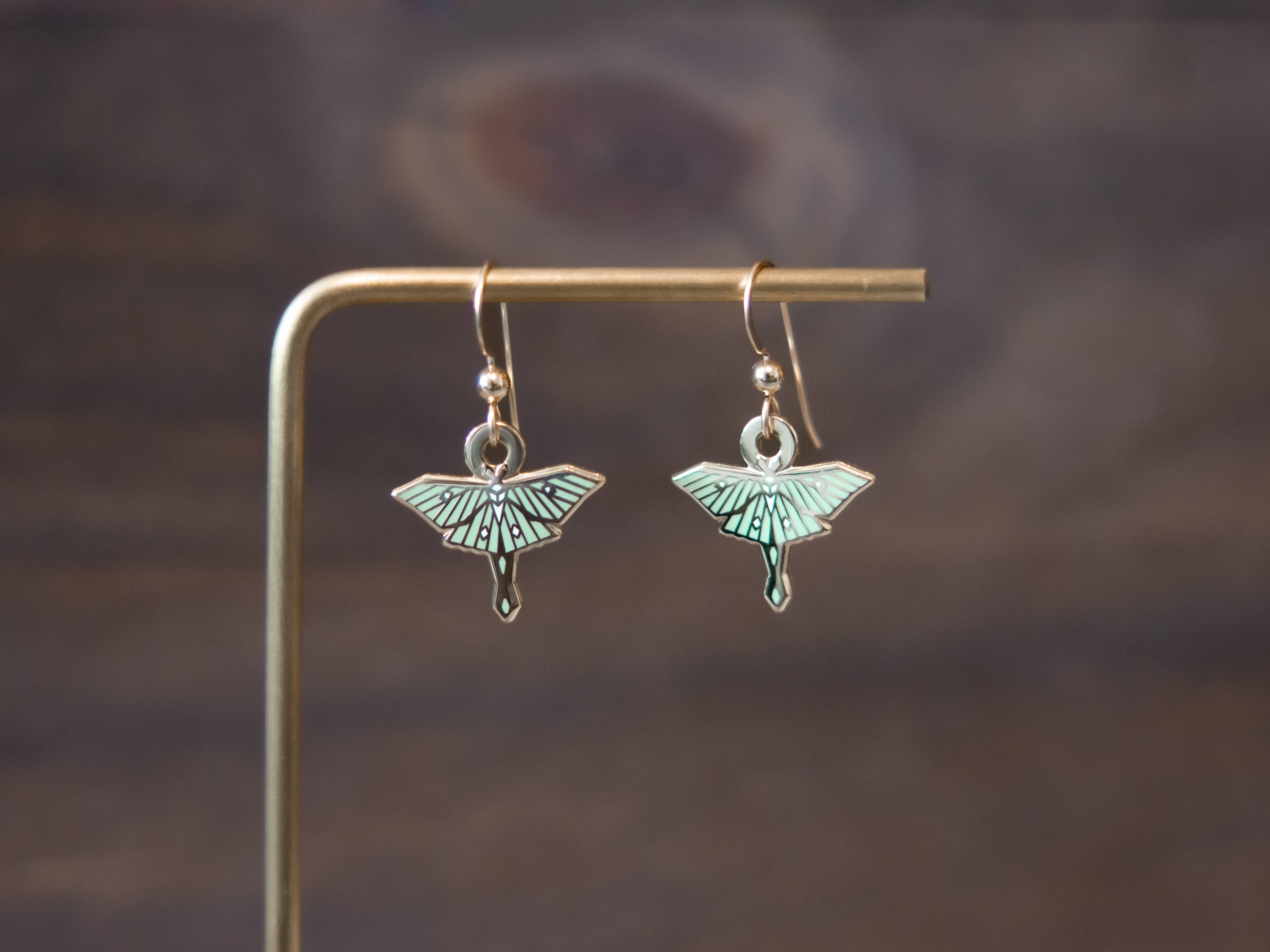 Luna Moth Earrings - Image 1