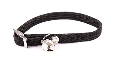 Martin Cat Collar, Elastic Nylon, Black