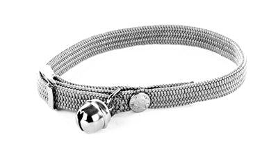 Martin Cat Collar, Elastic Nylon, Grey