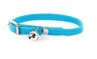 Martin Collar Cat Elastic Nylon Turquoise