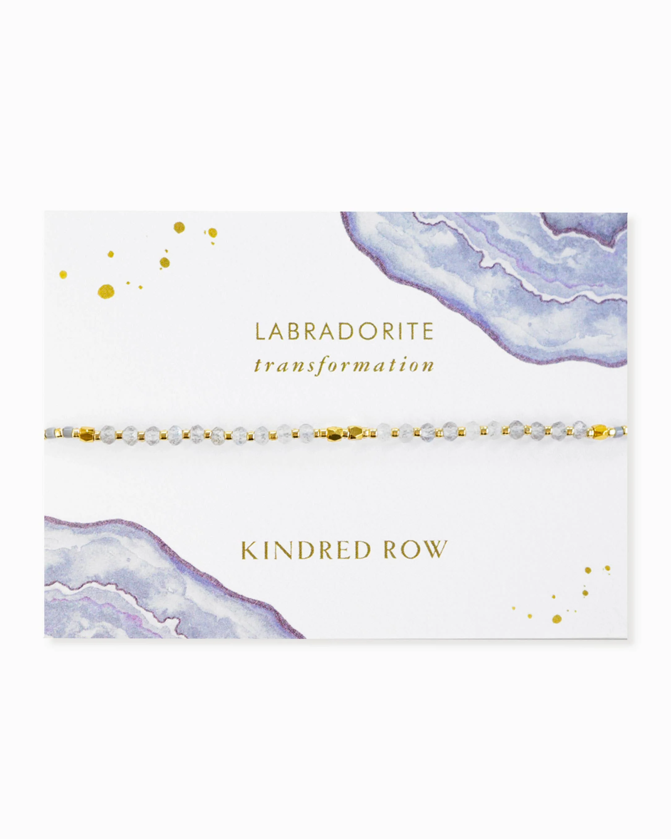 Labradorite Healing Gemstone Stacking Bracelet - Image 1