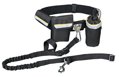Trixie Waist Belt with Jogging Leash, Black - Image 1