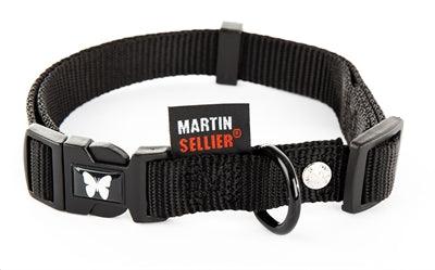 Adjustable Martin Collar Nylon Black – Comfortable and strong – XS to XL (20-70 cm)