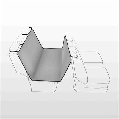 Trixie 4-Seasons Car Dog Blanket – 160 x 145 cm – Black/Grey – Water-repellent & with Lambswool Look - Image 3