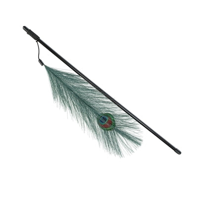 Trixie Cat Rod with Peacock Feather - Image 1