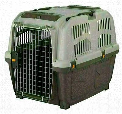 Trixie Skudo Airplane Crate – Taupe/Sand – For small to very large dogs – Travel safely and comfortably with your dog or cat - Image 2