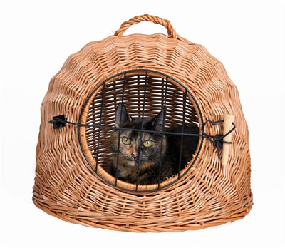 Trixie Rattan Cat Bed with Door