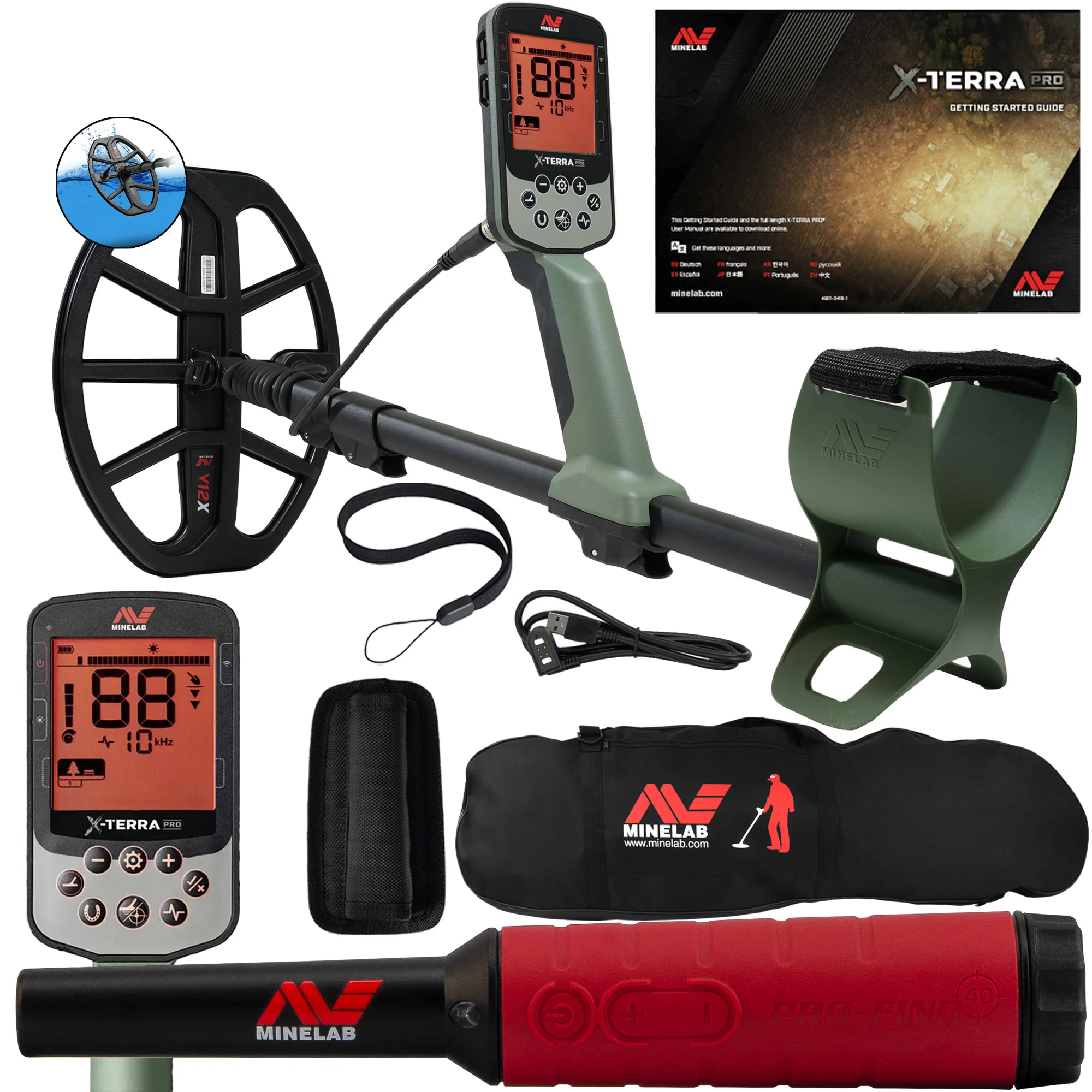 Minelab X-TERRA PRO Metal Detector with Pro-Find 40 and Carry Bag - Image 2