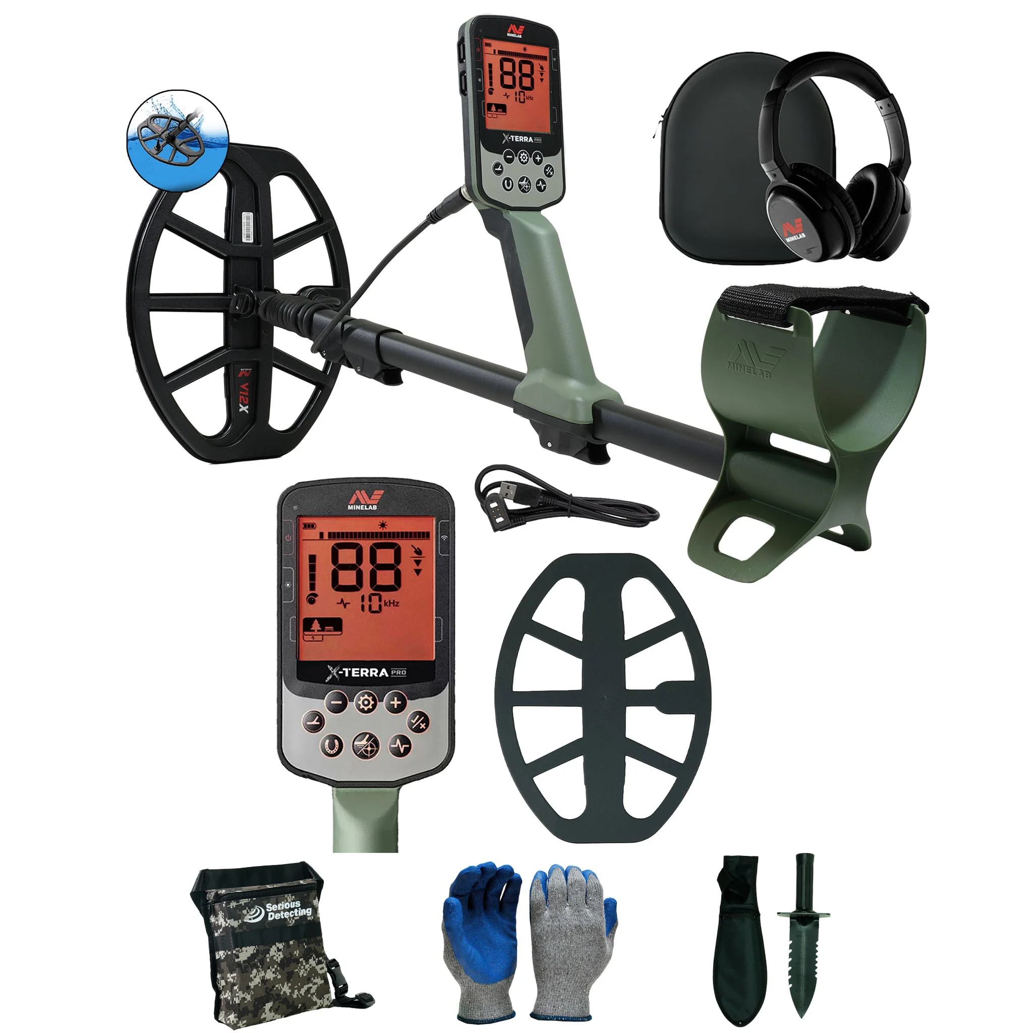 Minelab X-TERRA PRO Metal Detector with ML-85 Wireless Headphones - Image 1