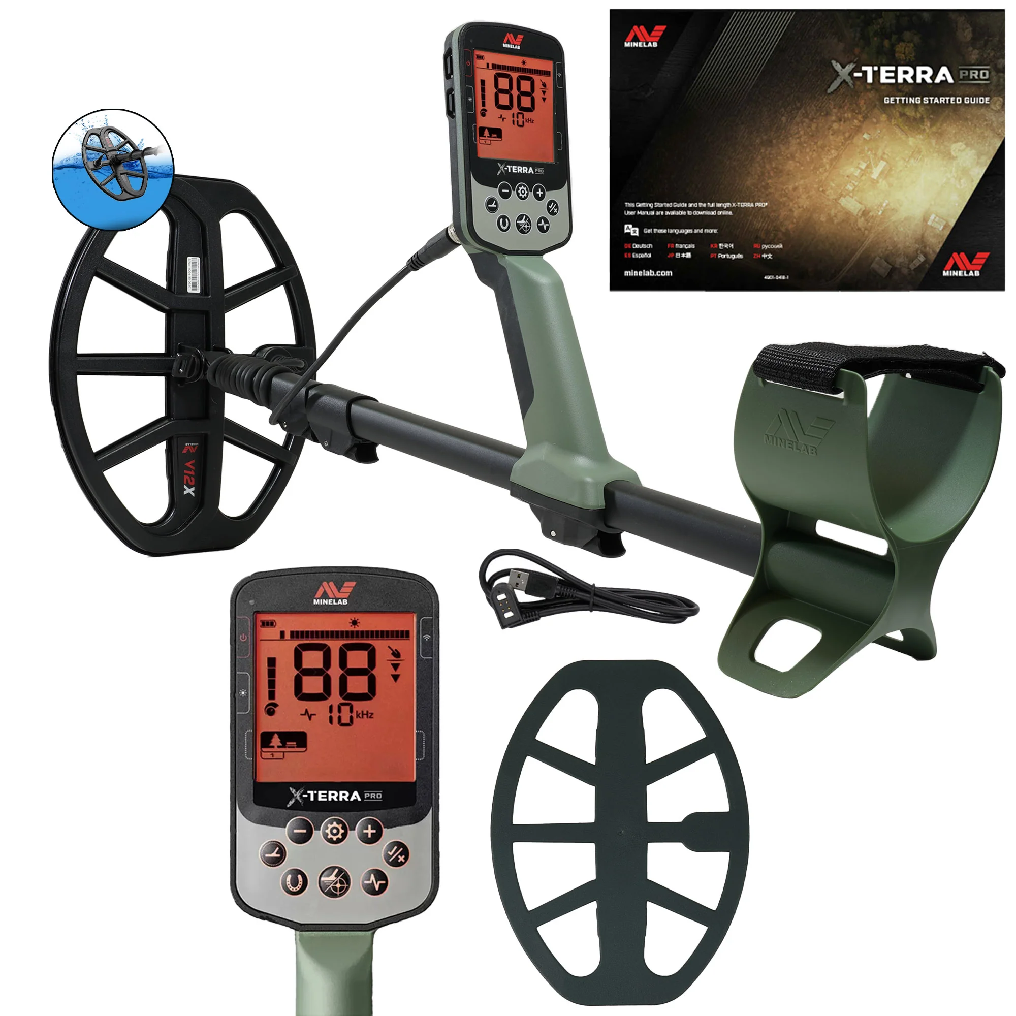 Minelab X-TERRA PRO Metal Detector Bundle with Pouch, Hat, and Gloves - Image 3