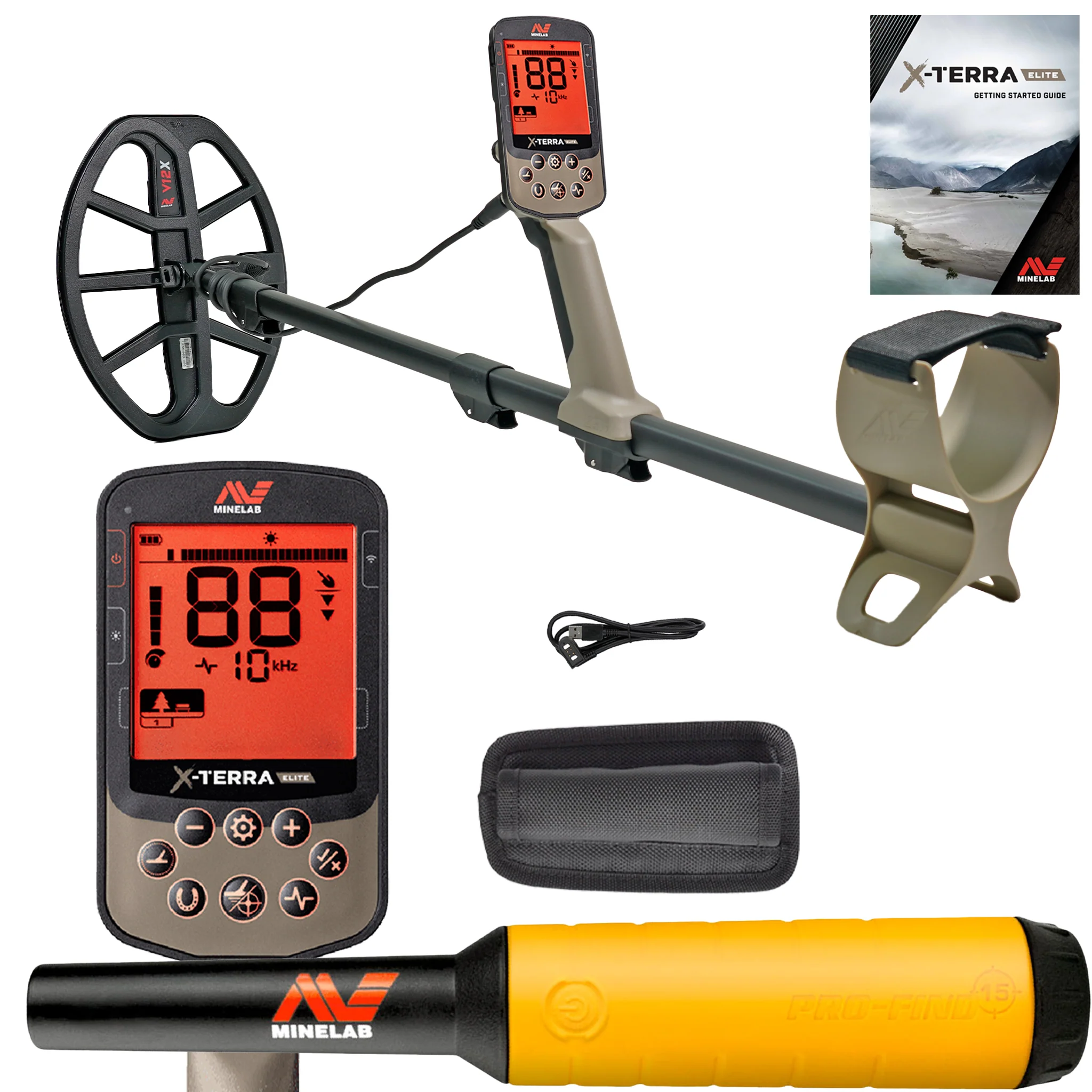 Minelab X-TERRA ELITE Waterproof Metal Detector w/ Pro-Find 15 - Image 2