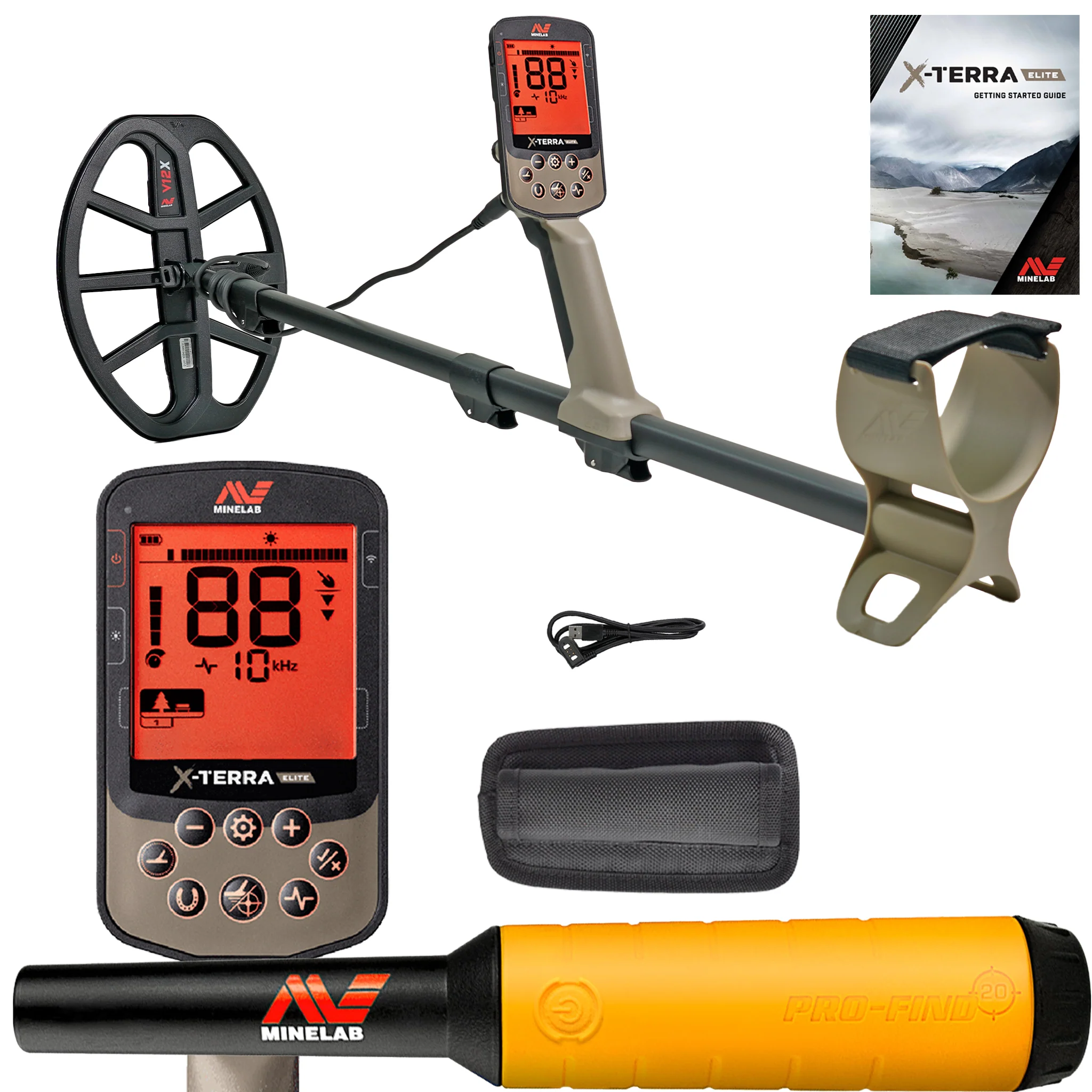 Minelab X-TERRA ELITE Waterproof Metal Detector w/ Pro-Find 20 Pinpointer - Image 2