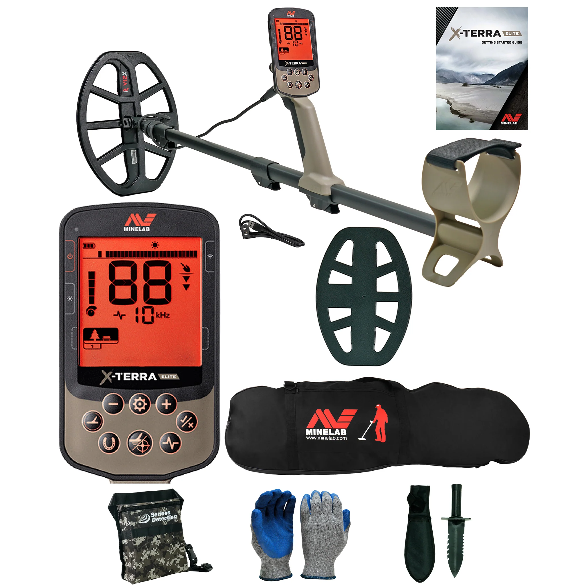 Minelab X-TERRA ELITE Waterproof Metal Detector with Carry Bag - Image 1