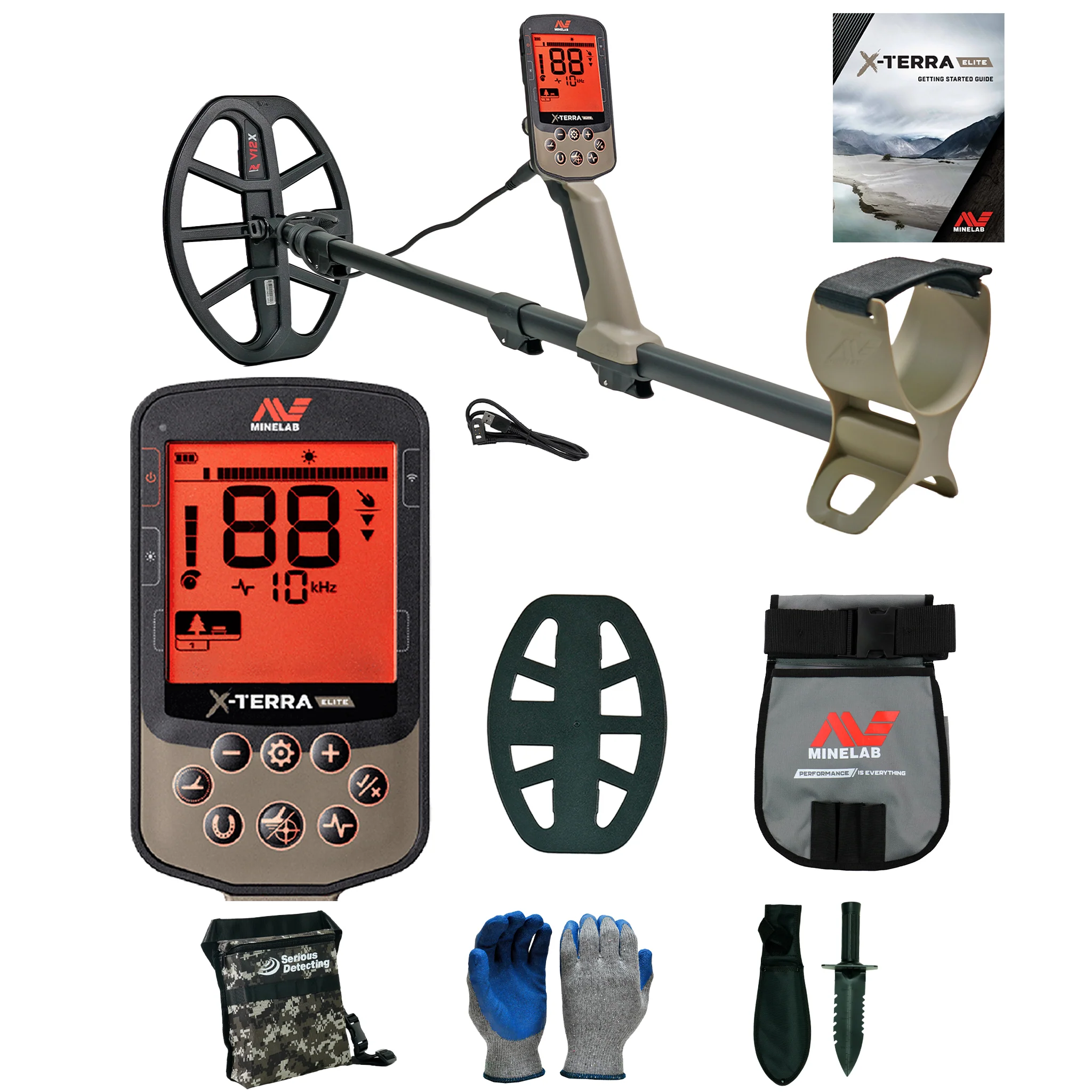 Minelab X-TERRA ELITE Waterproof Metal Detector with Finds Pouch - Image 1