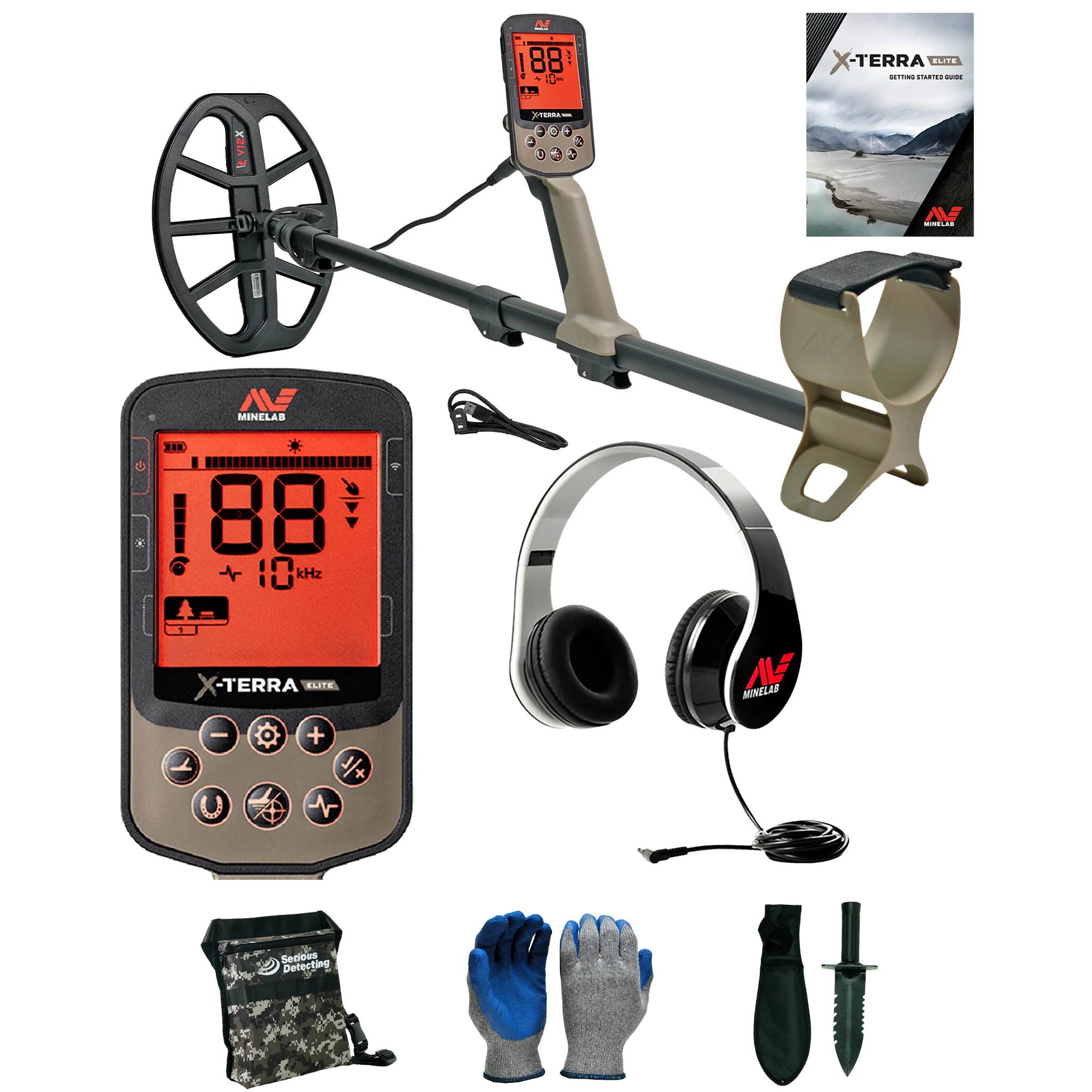 Minelab X-TERRA ELITE Waterproof Metal Detector with Wired Headphones - Image 1