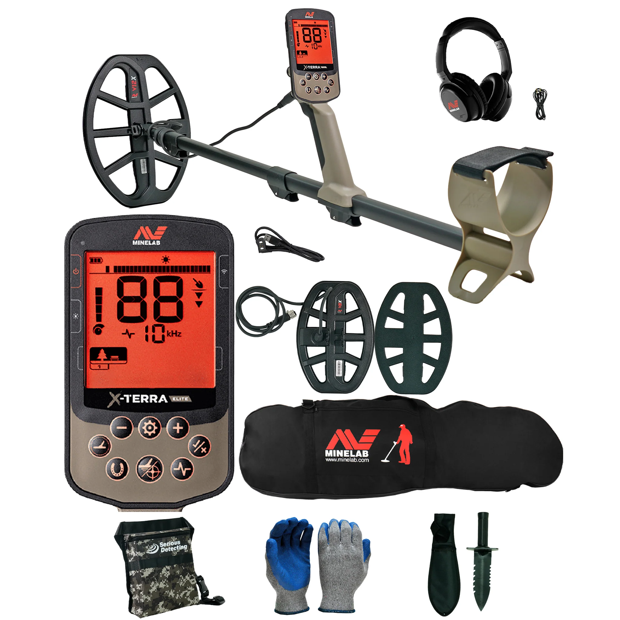 Minelab X-TERRA ELITE Expedition Pack Waterproof Metal Detector with Carry Bag - Image 1