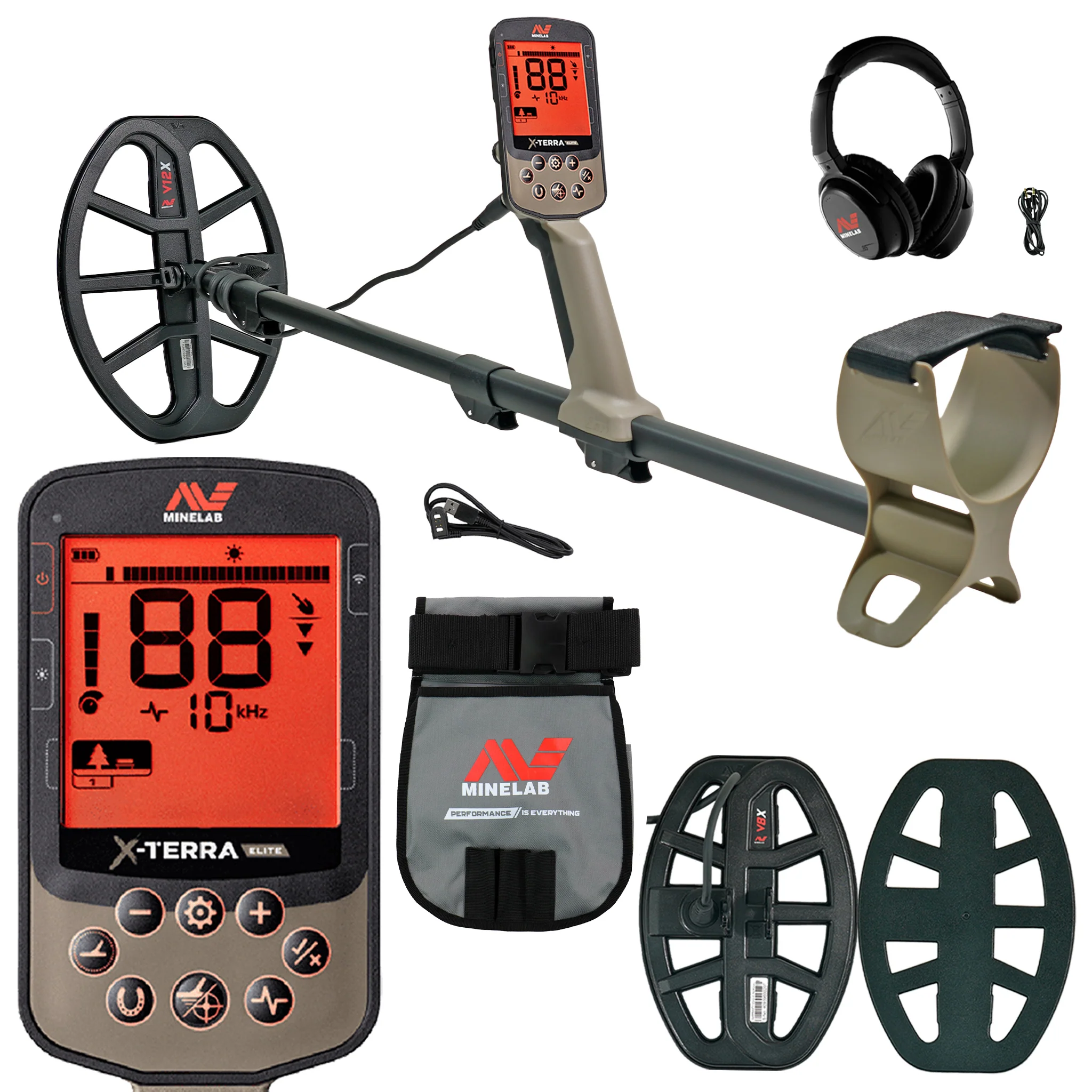 Minelab X-TERRA ELITE Expedition Pack Waterproof Metal Detector with Finds Pouch - Image 2