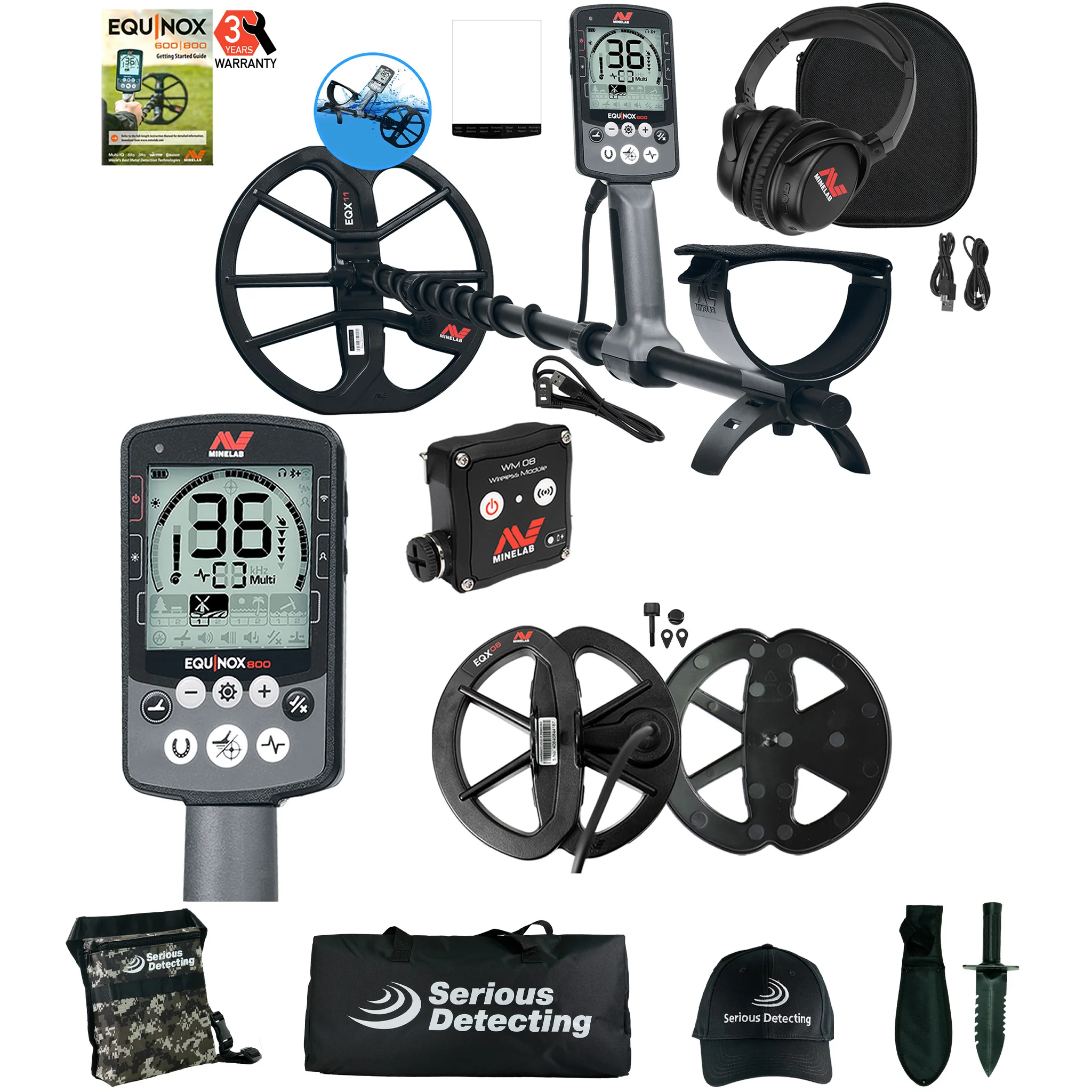 Minelab EQUINOX 800 Metal Detector with FREE  6″ Search Coil - Image 1