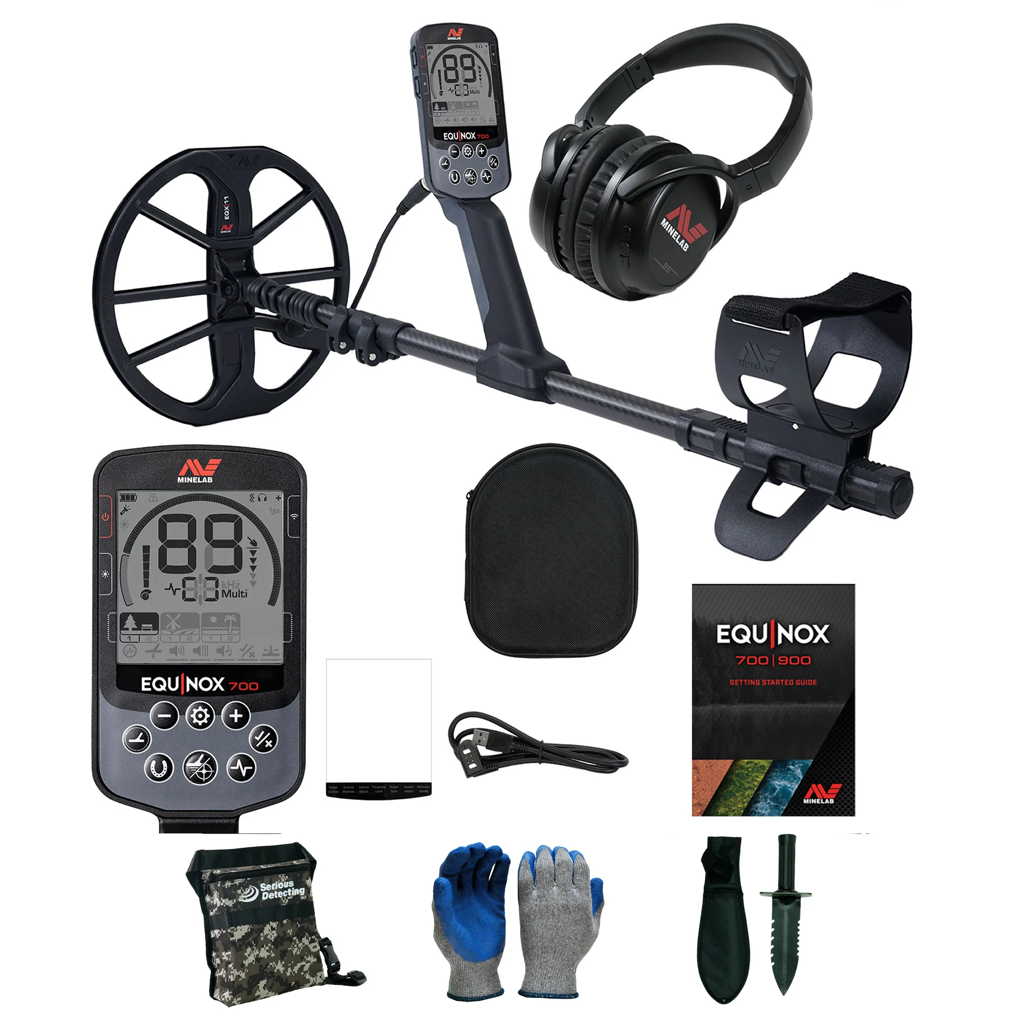 Minelab EQUINOX 700 Multi-IQ Metal Detector with 11" Coil - Image 1