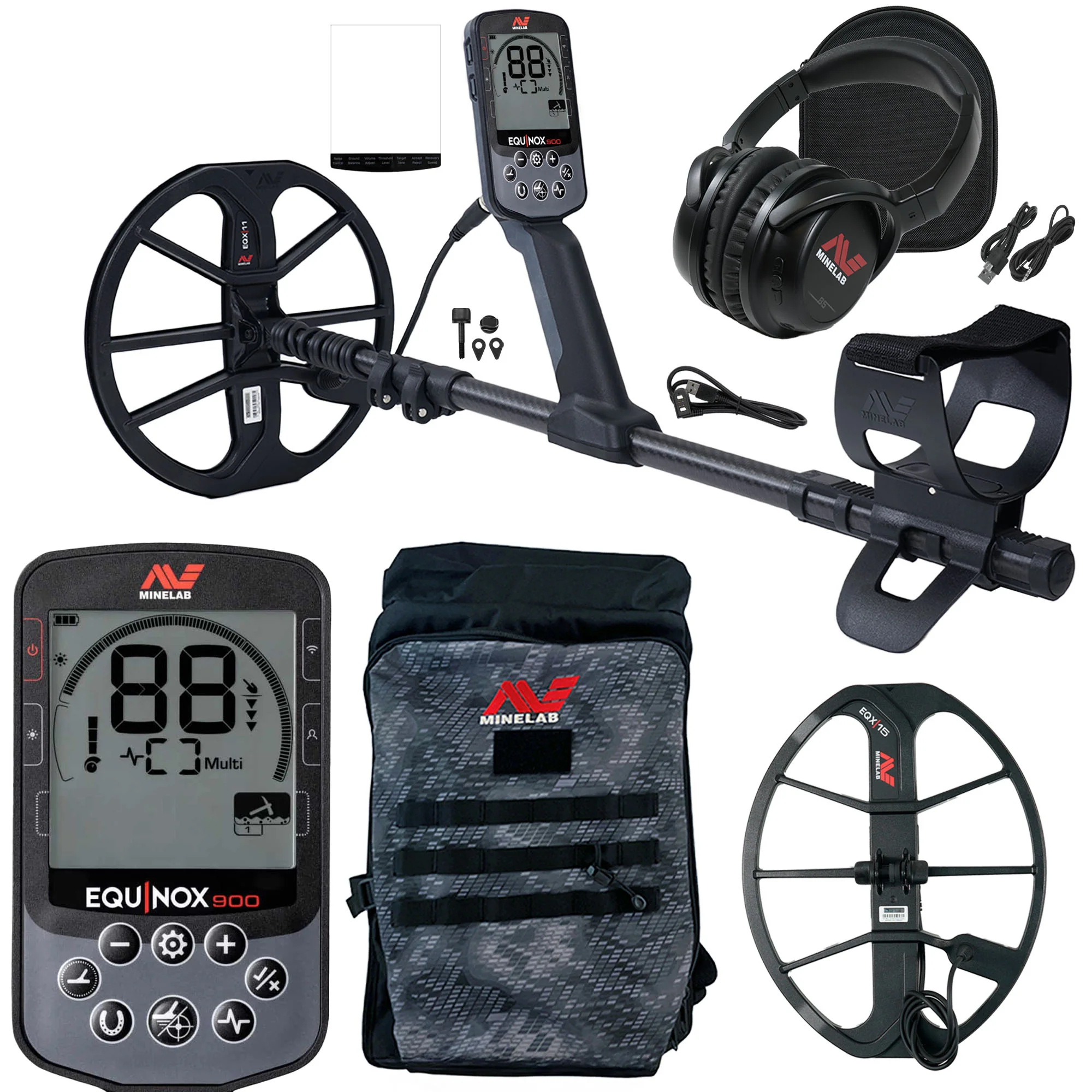 Minelab EQUINOX 900 Multi-IQ Metal Detector Bundle - Image 1