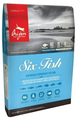 Orijen Six Fish Cat – Grain-free cat food with six types of fresh fish - Image 1