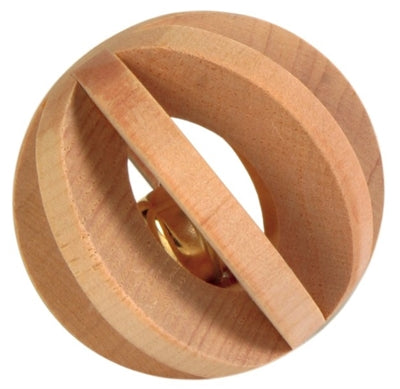 Trixie Ball Wood With Bell - Image 1