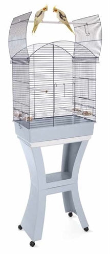 Imac Calla Birdcage with Stand, Blue/Grey