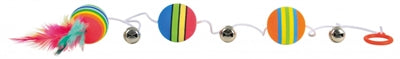 Trixie Rainbow Balls on Elastic Cord - Image 1
