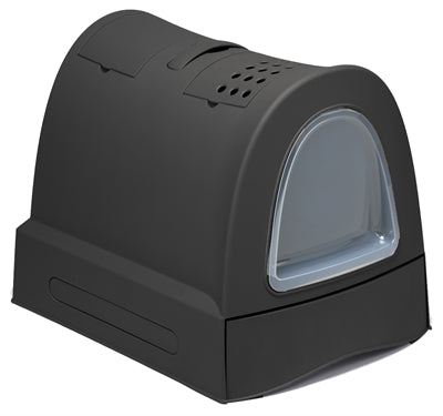 Imac Zuma Cat Litter Box with Drawer Anthracite