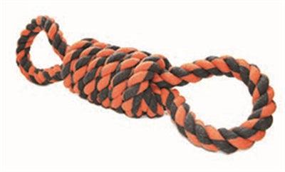 Happy Pet Nuts For Knots Extreme Coil 8 Shape Tugger Gray/Orange – For strong dogs