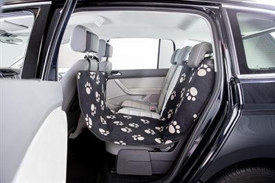 Trixie Car Blanket for Dogs, Back Seat – Black/Beige – Nylon & Fleece – 145 x 65 or 145 x 140 cm – With Belt Openings